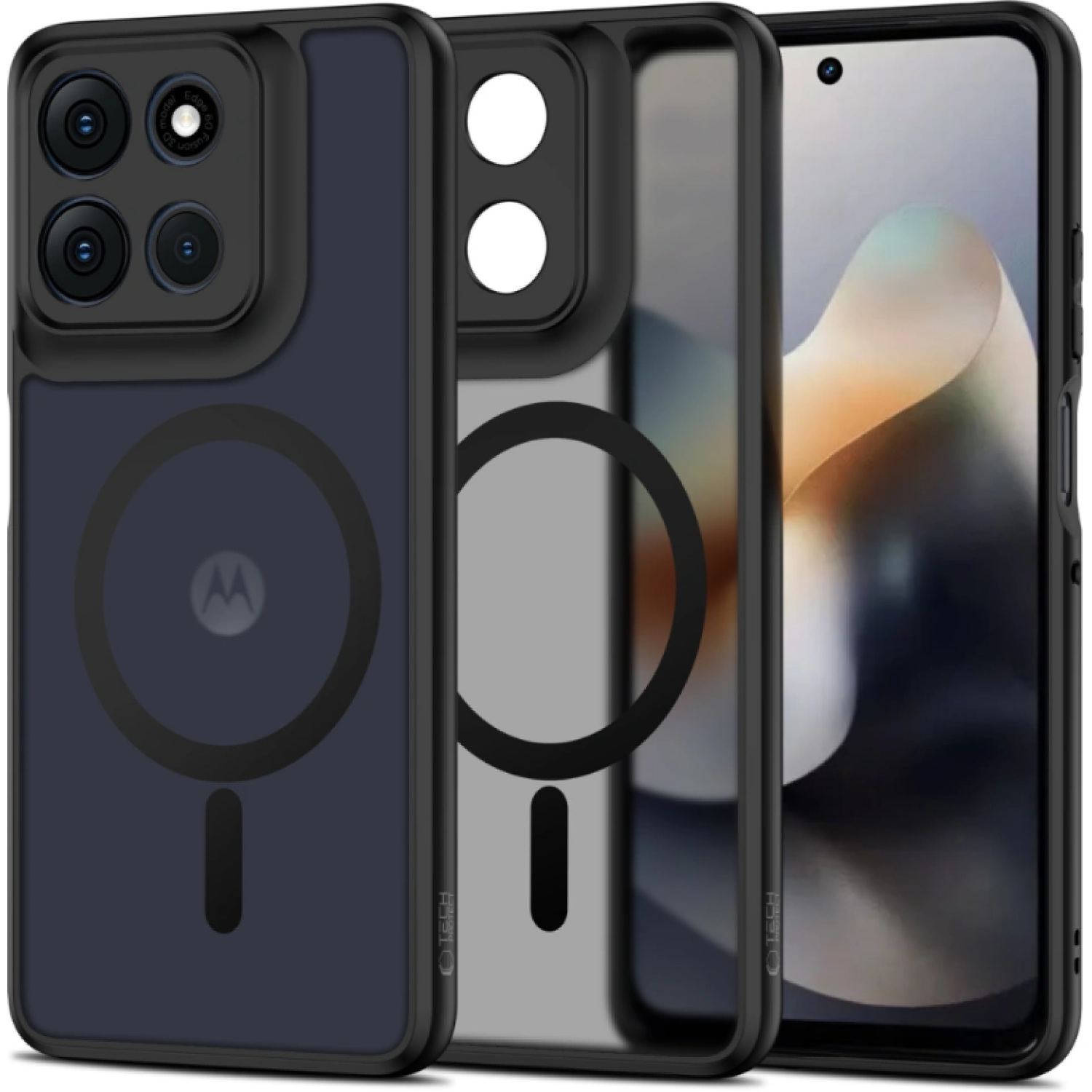 Θήκη Motorola Moto G56 Tech-Protect MagMat Σκληρή Ημιδιάφανη με MagSafe Matte Black