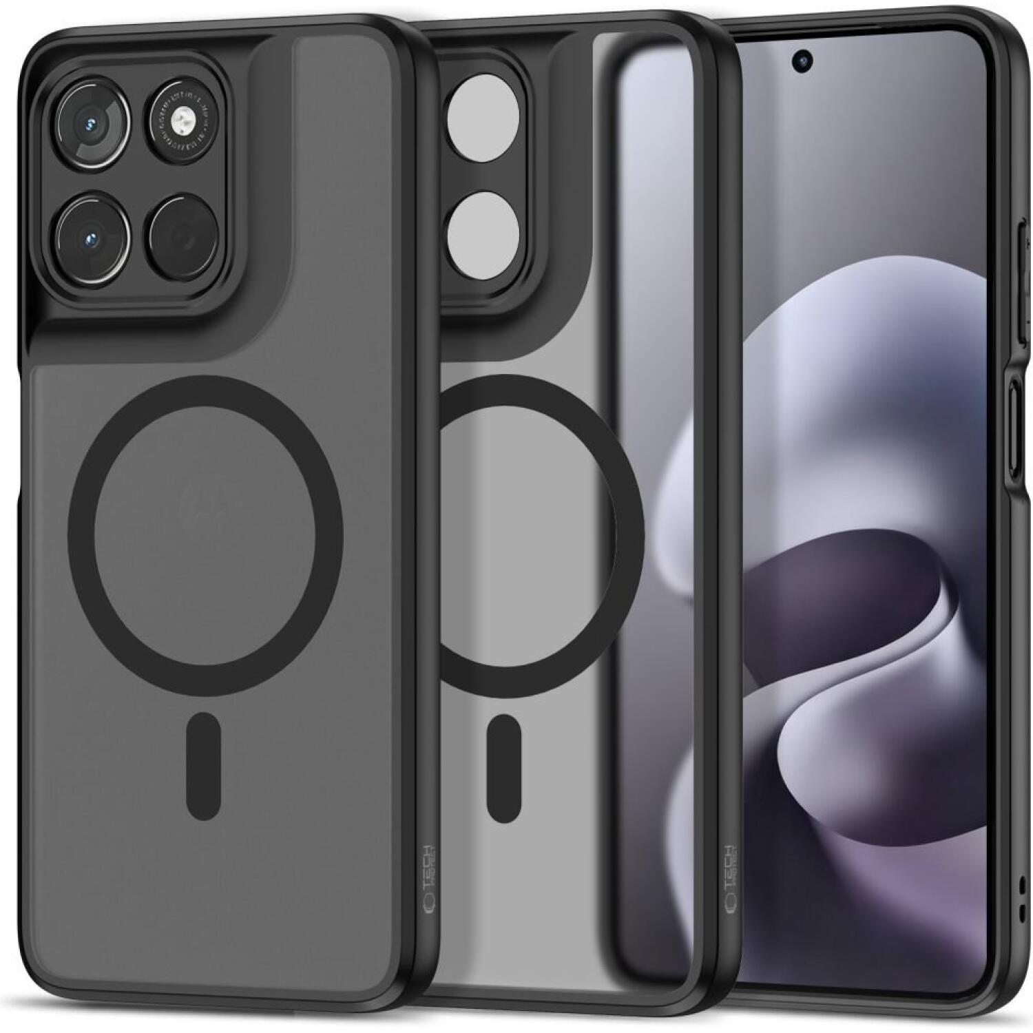Θήκη Motorola Moto G67 Power / G57 Power Tech-Protect MagMat Σκληρή Ημιδιάφανη με MagSafe Matte Black