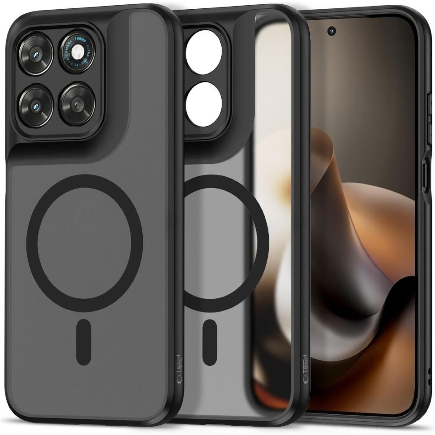 Θήκη Motorola Moto G77 / G67 Tech-Protect MagMat Σκληρή Ημιδιάφανη με MagSafe Matte Black