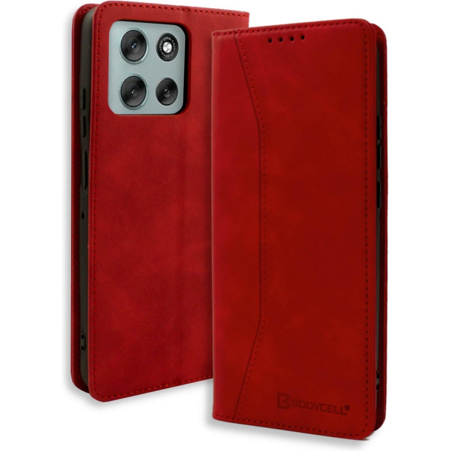 Θήκη Motorola Moto G86 / G86 Power Bodycell Book Case Πορτοφόλι - Red (5206015085062)