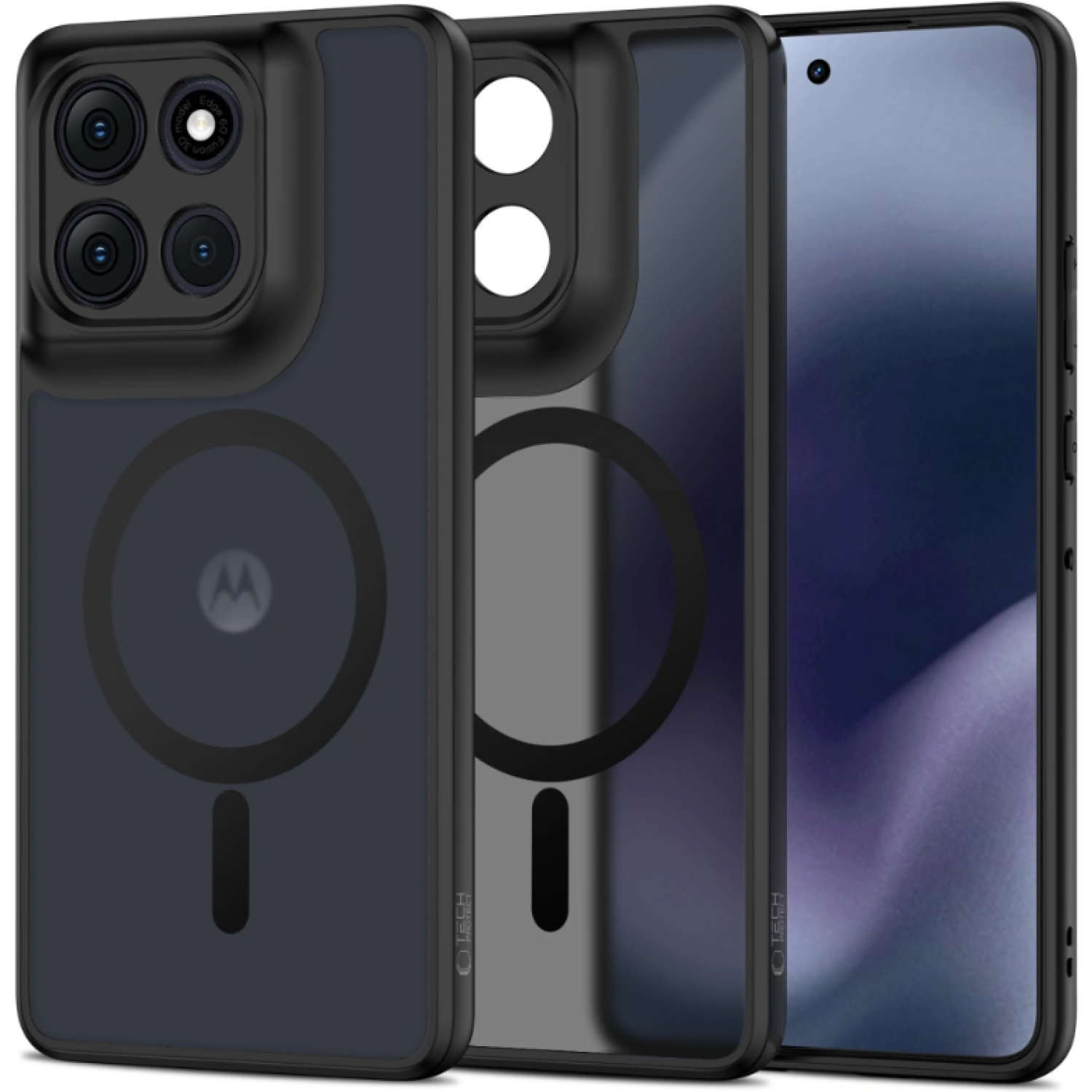 Θήκη Motorola Moto G86 / G86 Power Tech-Protect MagMat Σκληρή Ημιδιάφανη με MagSafe Matte Black