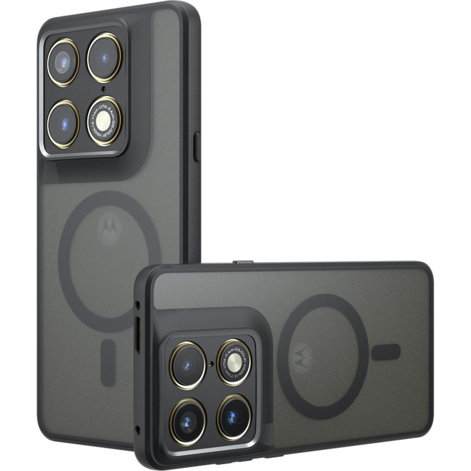 Θήκη Motorola Signature Techsuit PureFrost Σκληρή Ημιδιάφανη με MagSafe Frosted Black