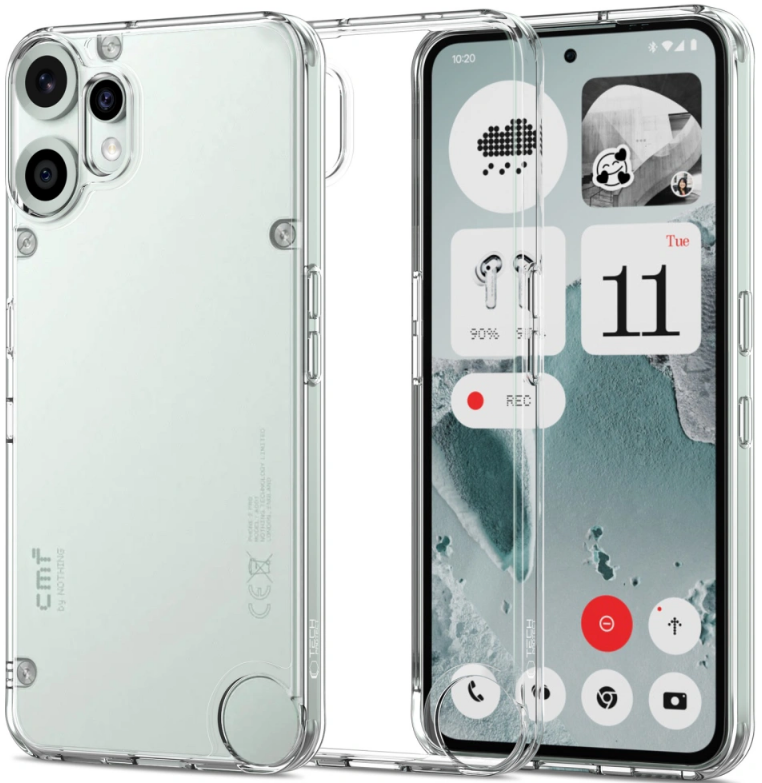 Θήκη Nothing CMF Phone 2 Pro Tech-Protect FlexAir Hybrid Σκληρή Διάφανη Clear