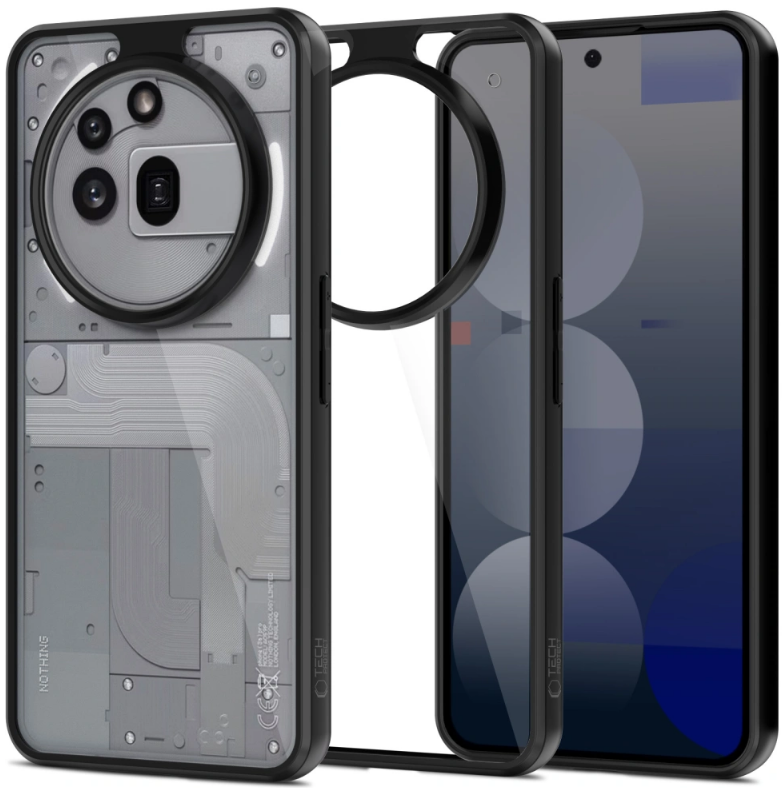 Θήκη Nothing Phone 3a Pro Tech-Protect MagMat Σκληρή Διάφανη Black / Clear