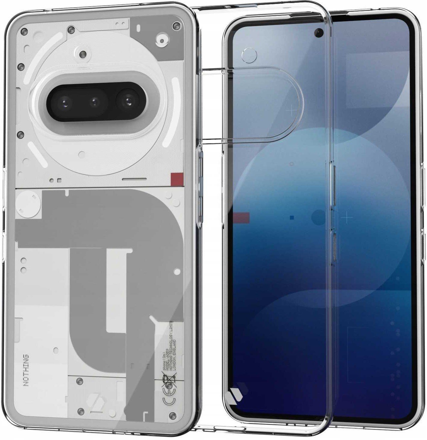 Θήκη Nothing Phone 3a Spacecase Clear Case Σκληρή Διάφανη 1mm Transparent