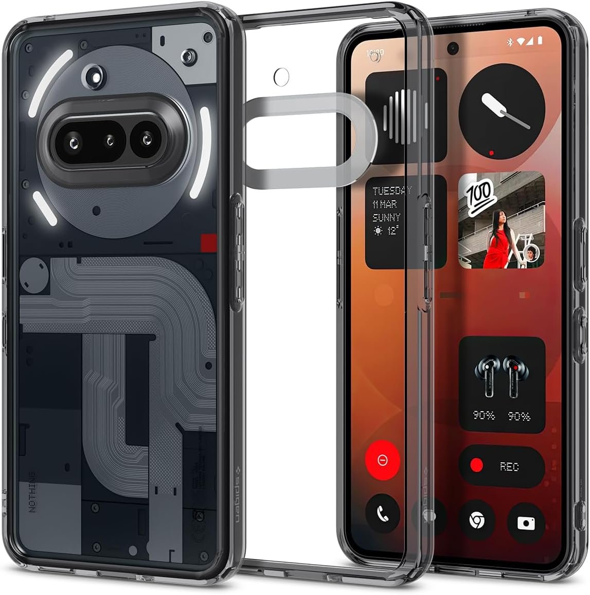 Θήκη Nothing Phone 3a Spigen Ultra Hybrid Διάφανη Σκληρή Space Crystal