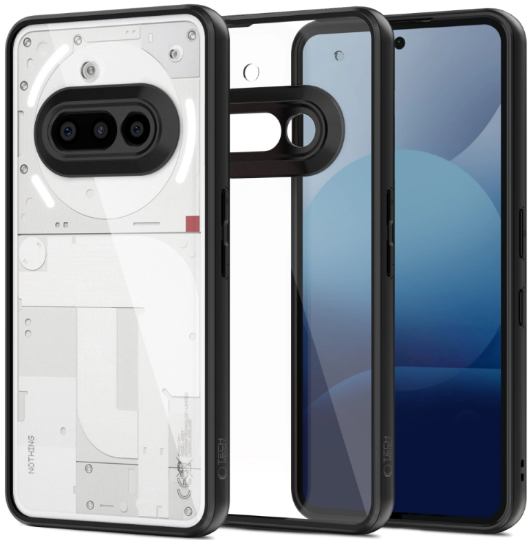 Θήκη Nothing Phone 3a Tech-Protect MagMat Σκληρή Διάφανη Black / Clear