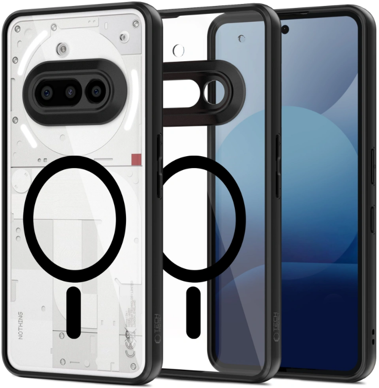 Θήκη Nothing Phone 3a Tech-Protect MagMat Σκληρή Διάφανη με MagSafe Black / Clear