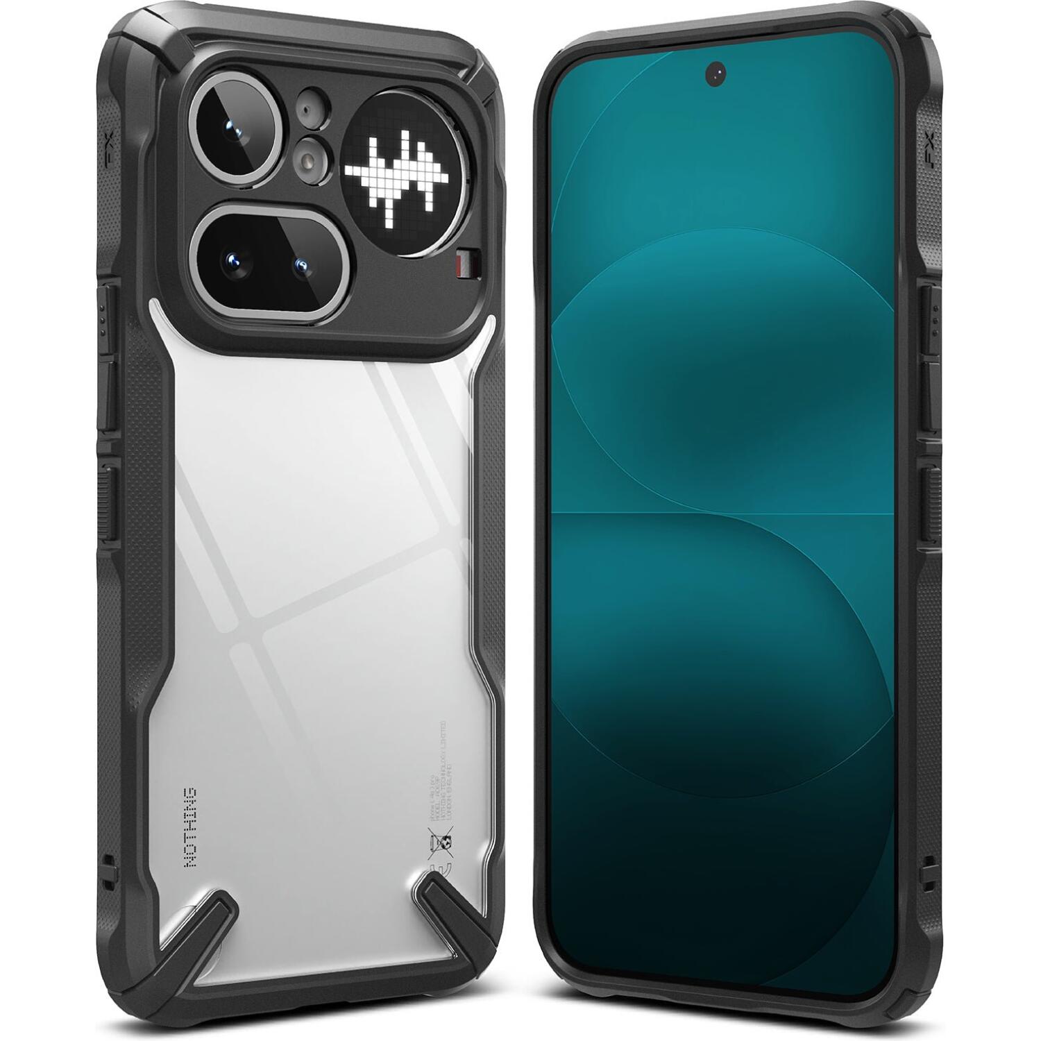 Θήκη Nothing Phone 4a Pro Ringke Fusion X Ανθεκτική Σκληρή με TPU Bumper Black