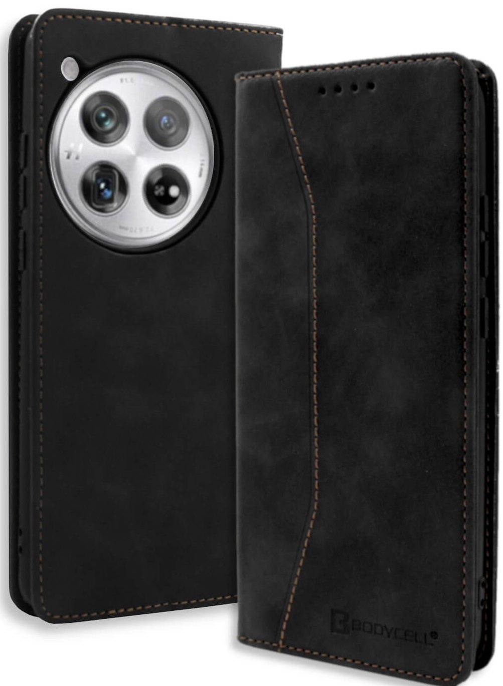 Θήκη OnePlus 12 Bodycell Book Case Πορτοφόλι Black