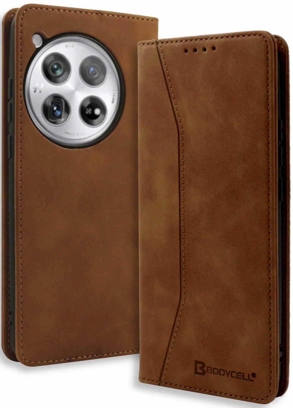 Θήκη OnePlus 12 Bodycell Book Case Πορτοφόλι Brown