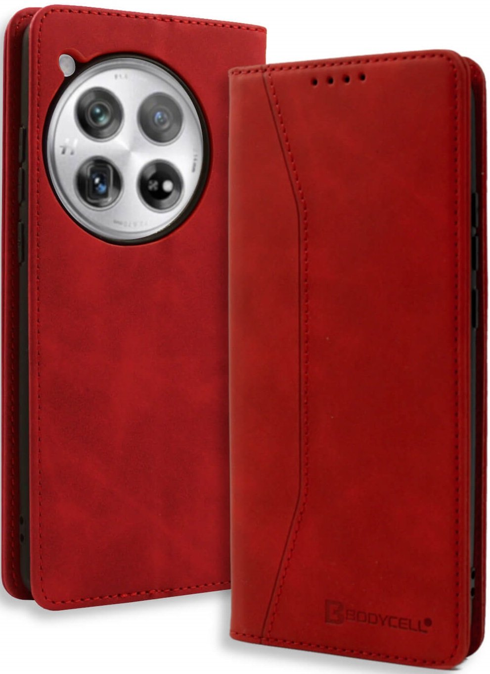 Θήκη OnePlus 12 Bodycell Book Case Πορτοφόλι Red