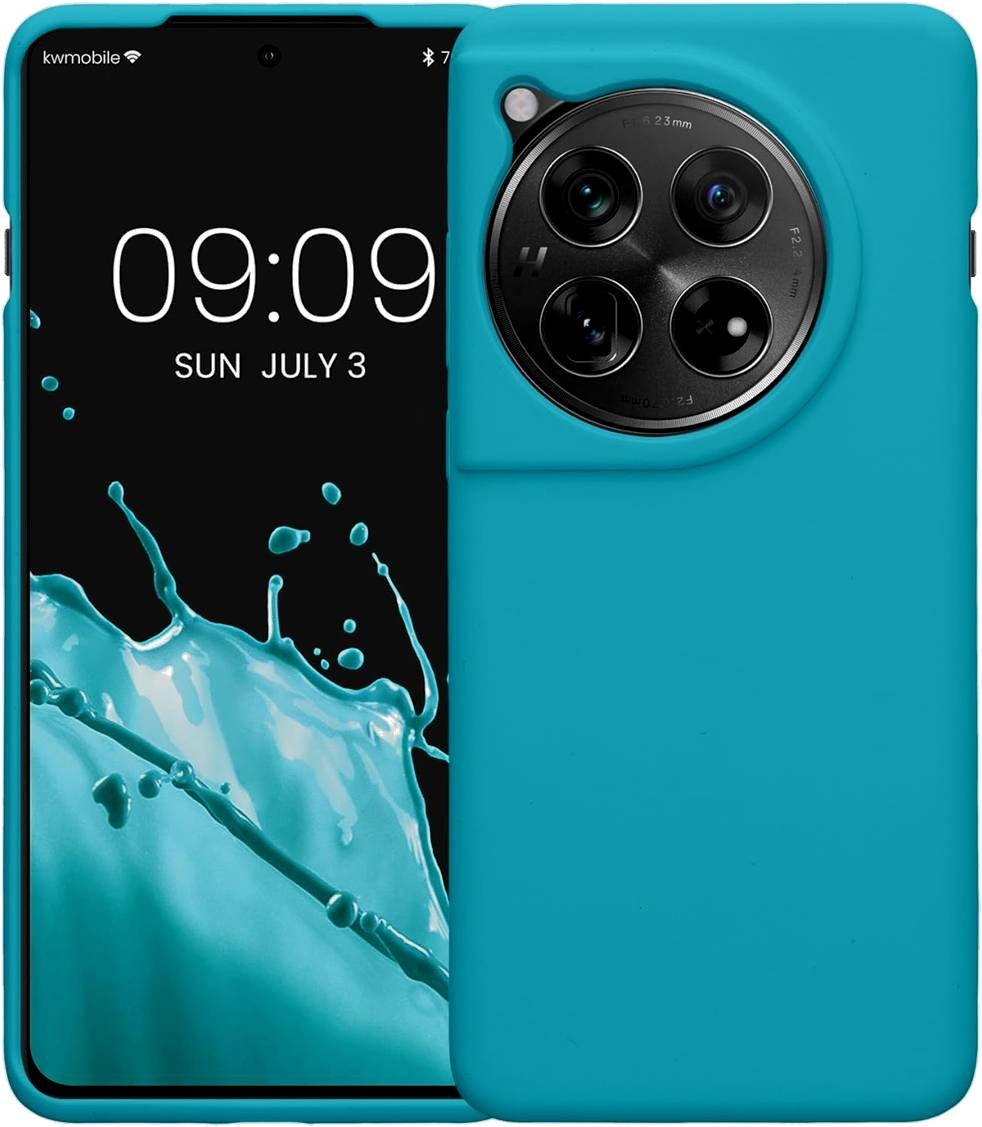 Θήκη OnePlus 12 - KWmobile Soft Flexible Rubber Cover Σιλικόνης - Cool Glacier