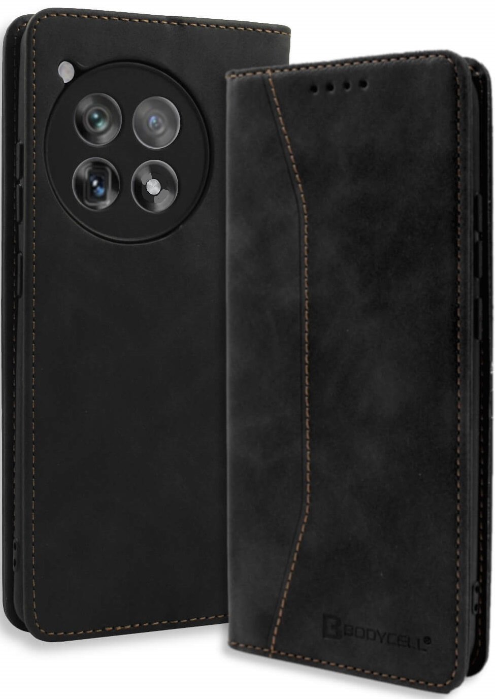 Θήκη OnePlus 12R Bodycell Book Case Πορτοφόλι Black