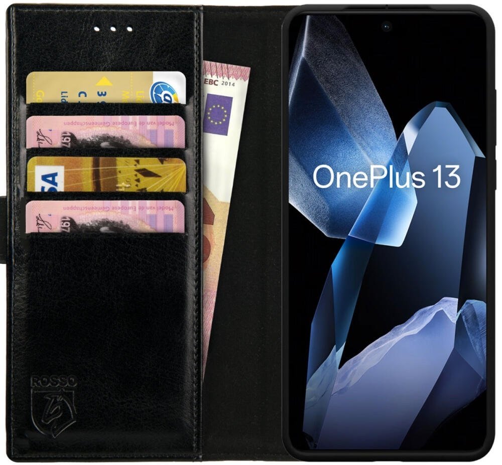 Θήκη OnePlus 13 Rosso Element PU Πορτοφόλι Black