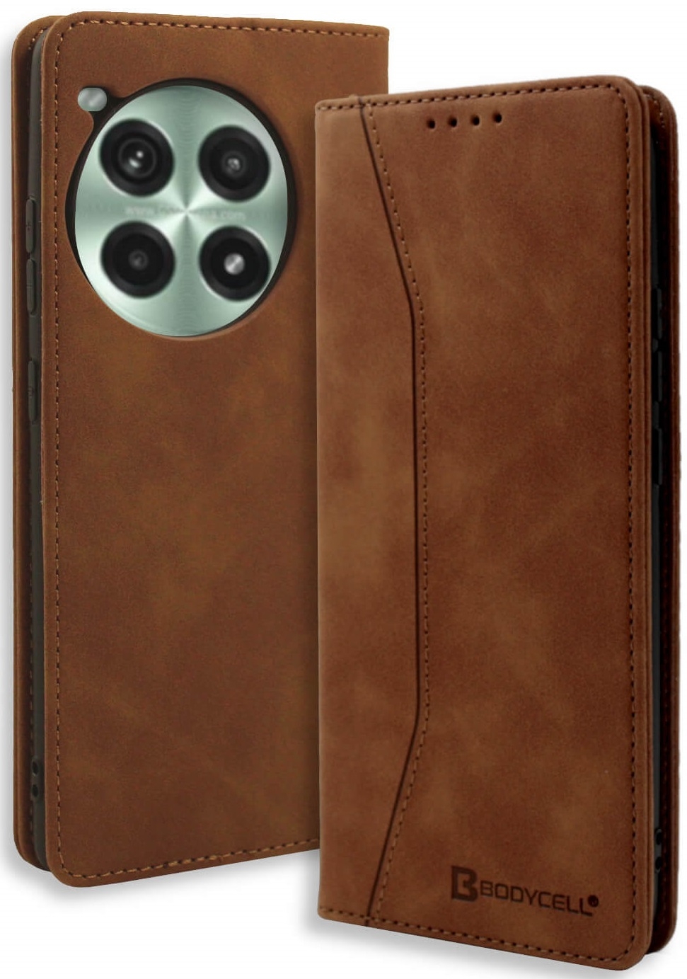 Θήκη OnePlus Ace 3 Pro - Bodycell Book Case Πορτοφόλι - Brown