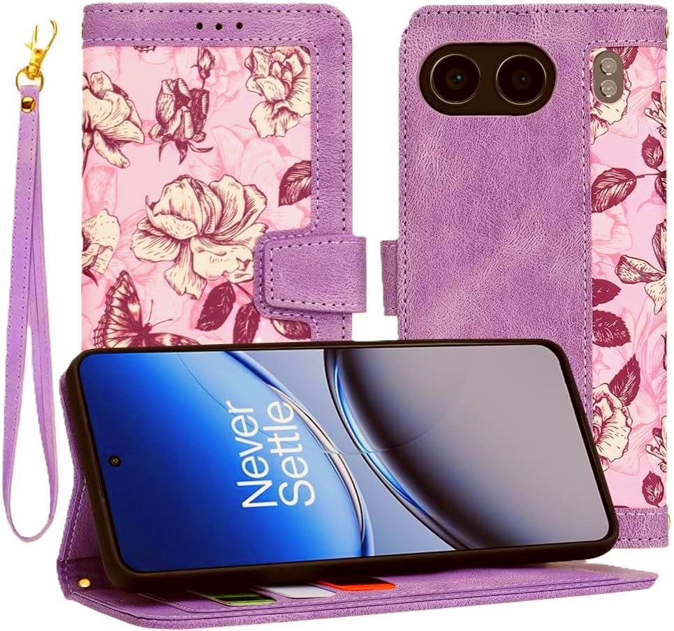 Θήκη OnePlus Nord 4 - Techsuit FlipCraft Πορτοφόλι με Αποσπώμενο Λουράκι Χειρός - Mysterious Purple