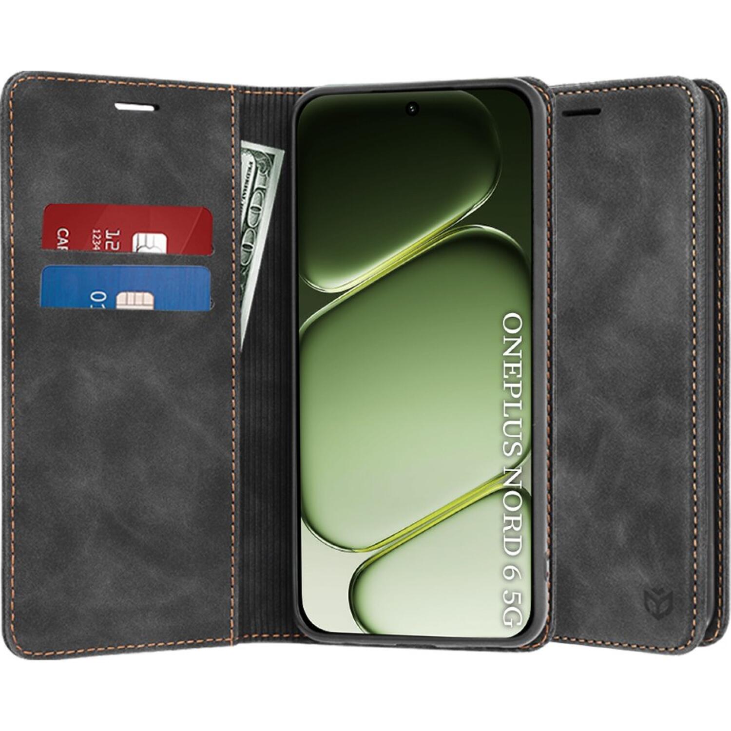 Θήκη OnePlus Nord 6 Techsuit Confy Cover Πορτοφόλι Black