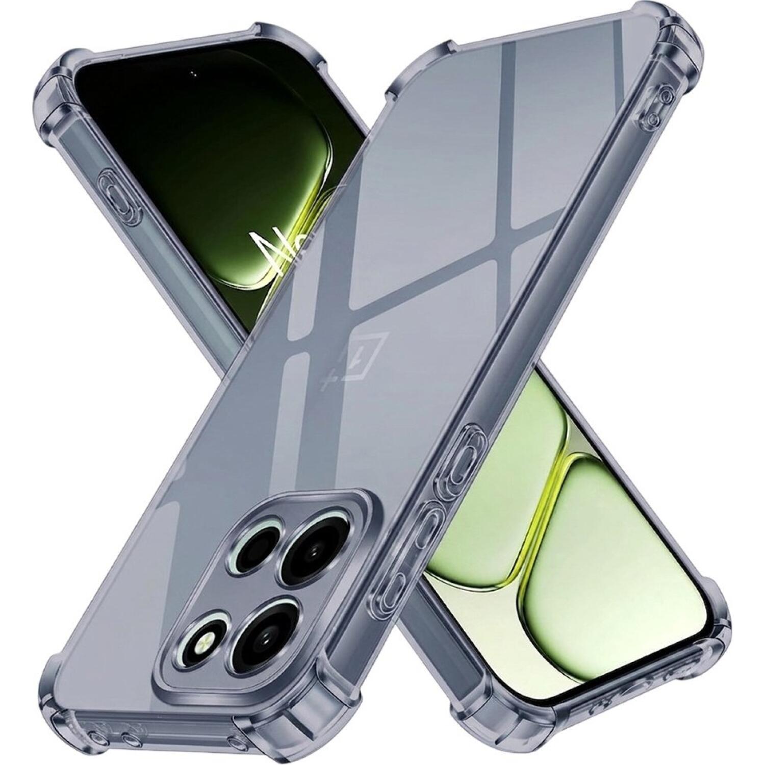 Θήκη OnePlus Nord 6 Techsuit Shockproof Clear Silicone Σιλικόνης Smoke Black