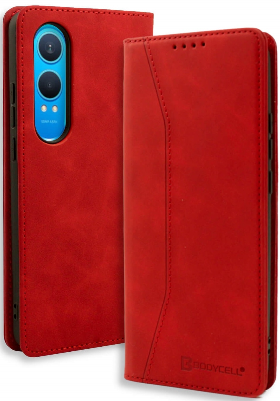 Θήκη OnePlus Nord CE4 Lite - Bodycell Book Case Πορτοφόλι - Red 