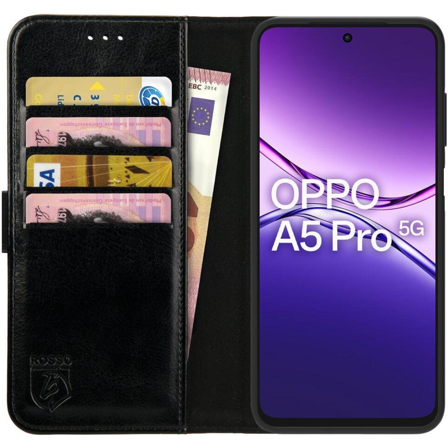 Θήκη Oppo A5 Pro Rosso Element PU Πορτοφόλι Black