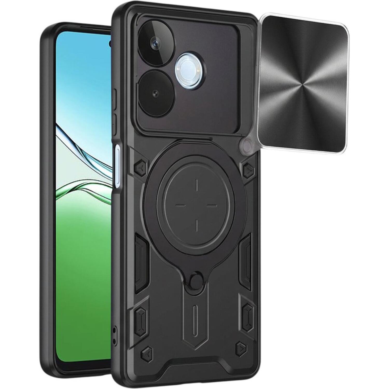 Θήκη Oppo A5 Pro Techsuit CamGuard Pro με Κάλυμμα για την Κάμερα & Μεταλλικό KickStand Black