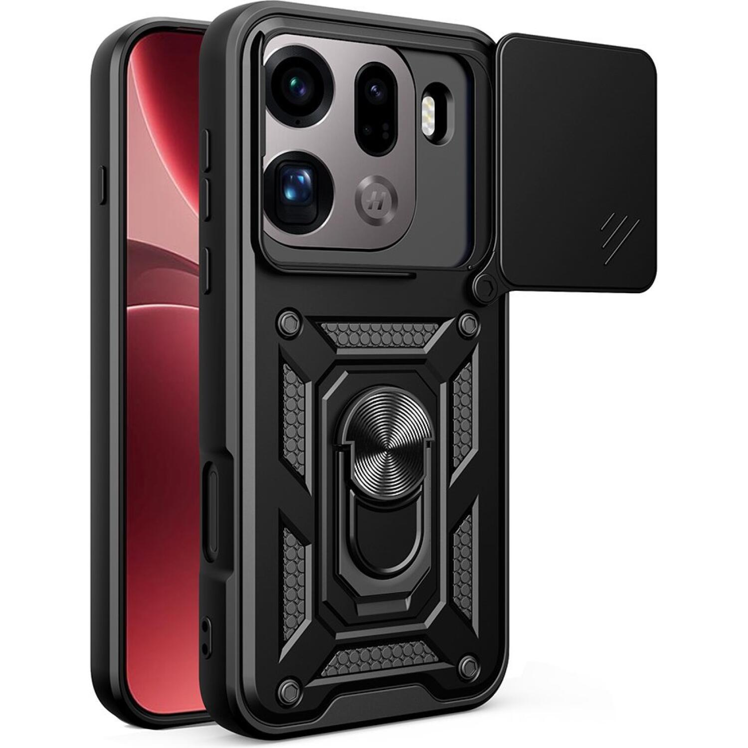 Θήκη Oppo Find X9 Pro Techsuit CamShield Ανθεκτική με Κάλυμμα για την Κάμερα & Μεταλλικό Ring Holder Black