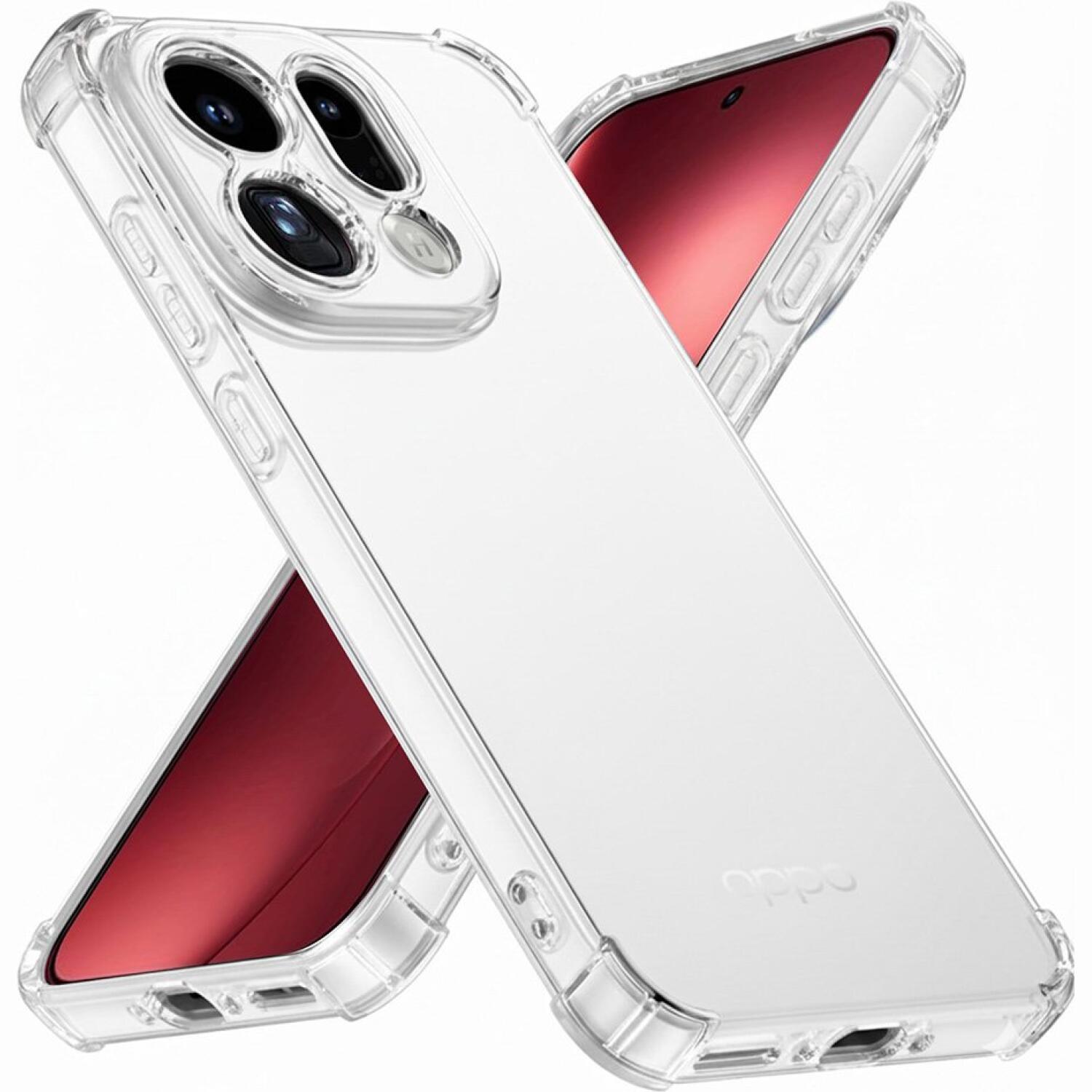 Θήκη Oppo Find X9 Pro Techsuit Shockproof Clear Silicone Διάφανη Σιλικόνης Clear