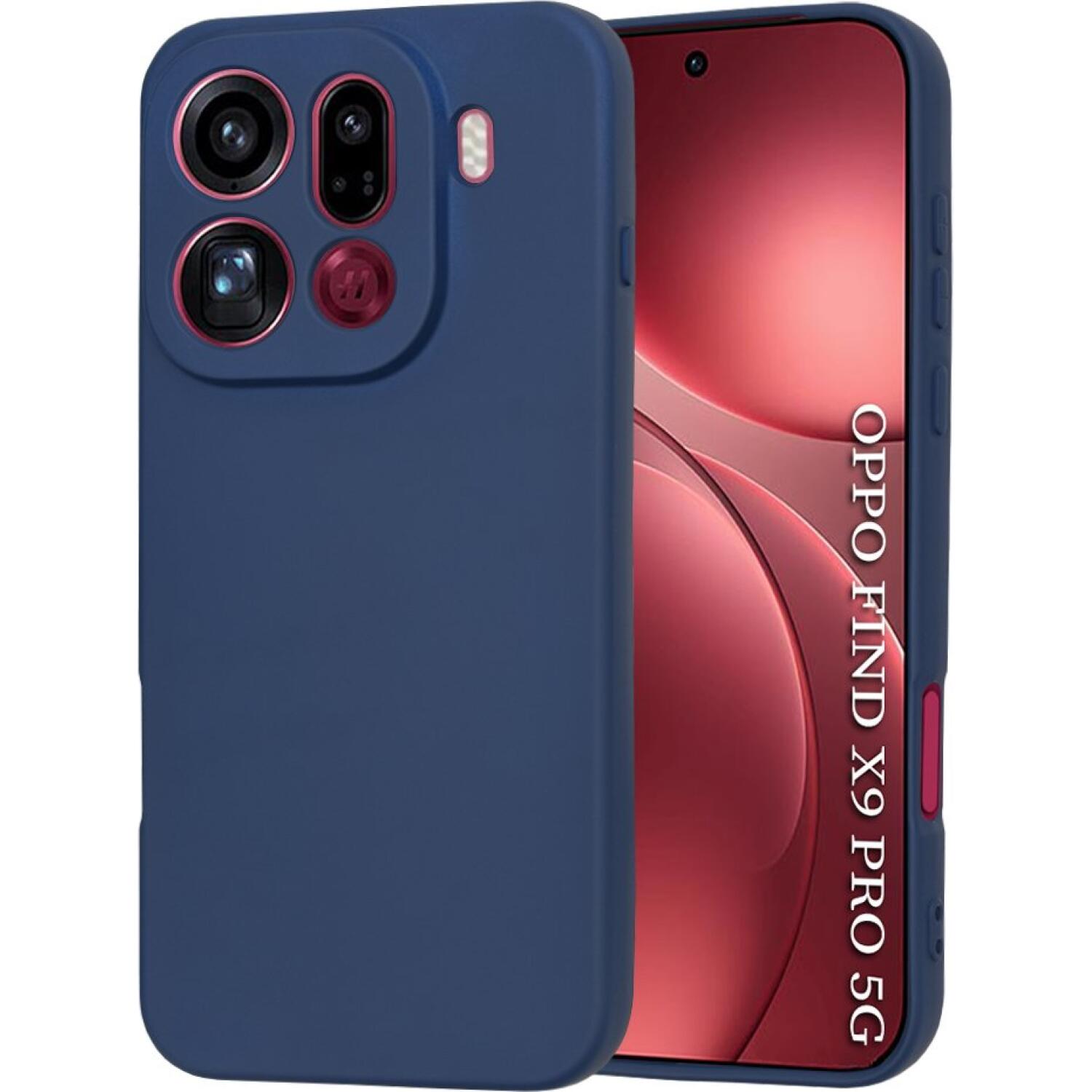 Θήκη Oppo Find X9 Pro Techsuit SoftFlex Σιλικόνης Navy Blue