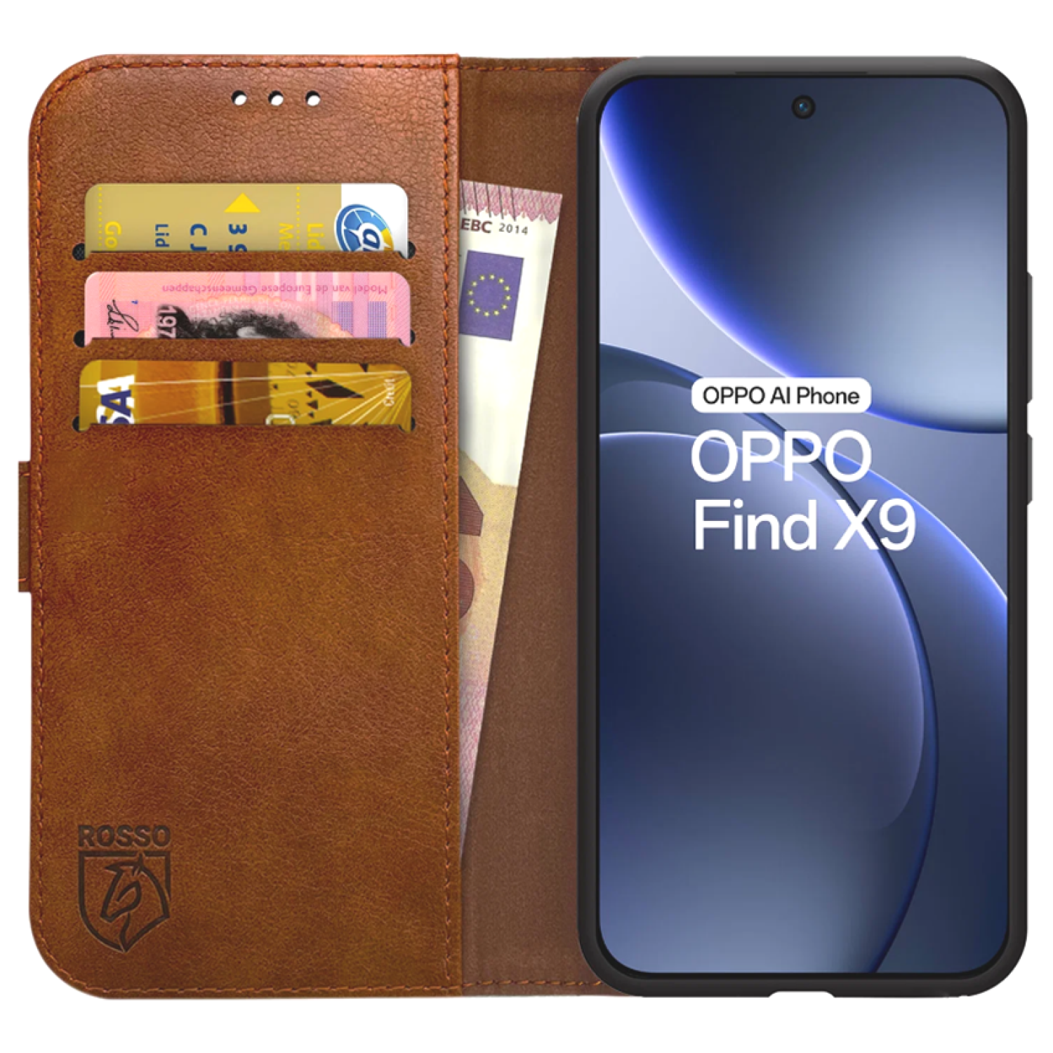 Θήκη Oppo Find X9 Κόκκινο Element PU Πορτοφόλι - Brown (8719246548871)