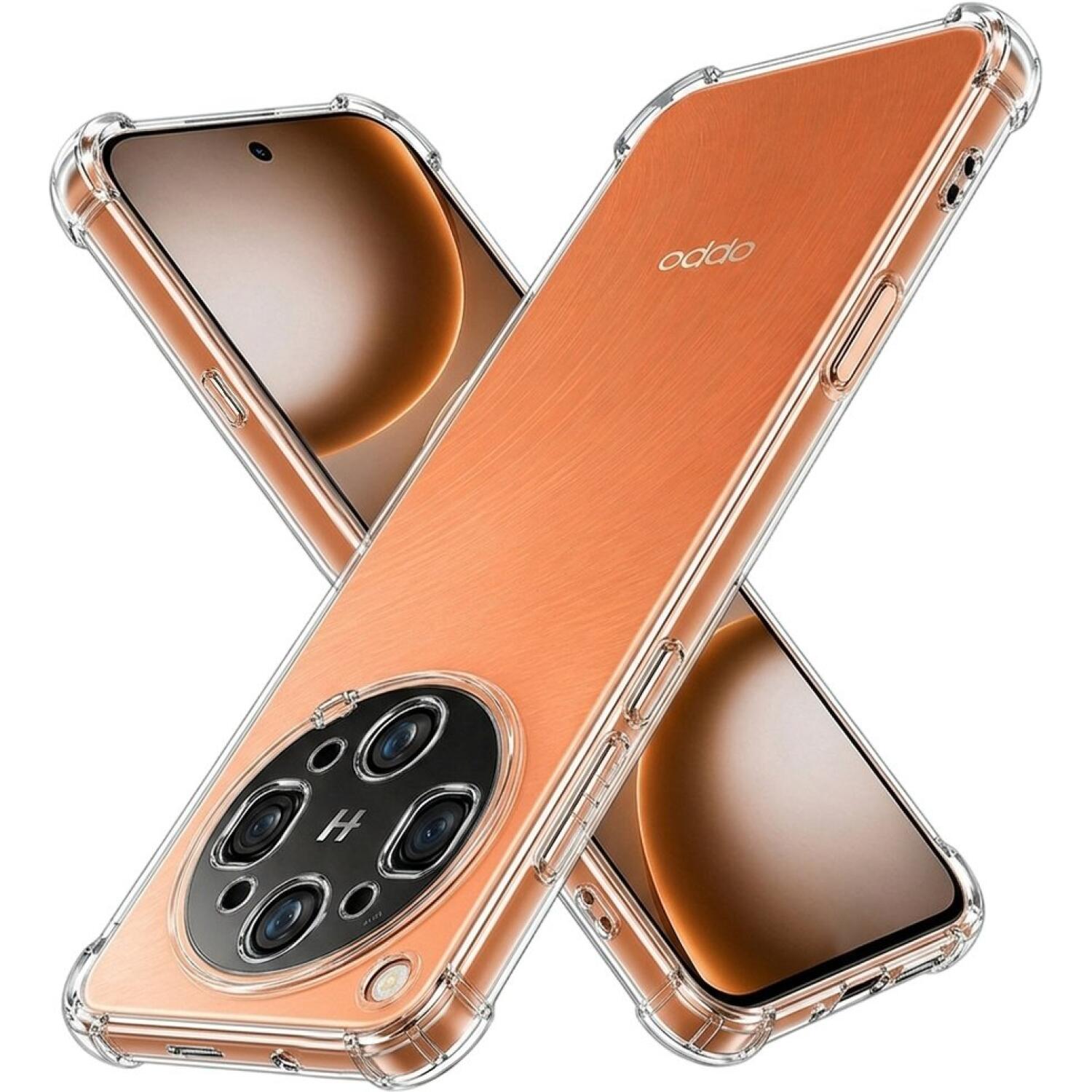 Θήκη Oppo Find X9 Ultra Techsuit Shockproof Clear Silicone Διάφανη Σιλικόνης Clear 
