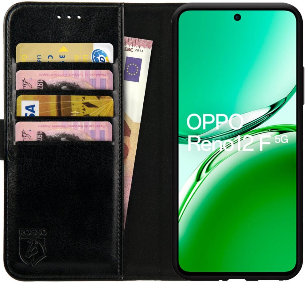 Θήκη Oppo Reno12 F 5G Rosso Element PU Πορτοφόλι Black