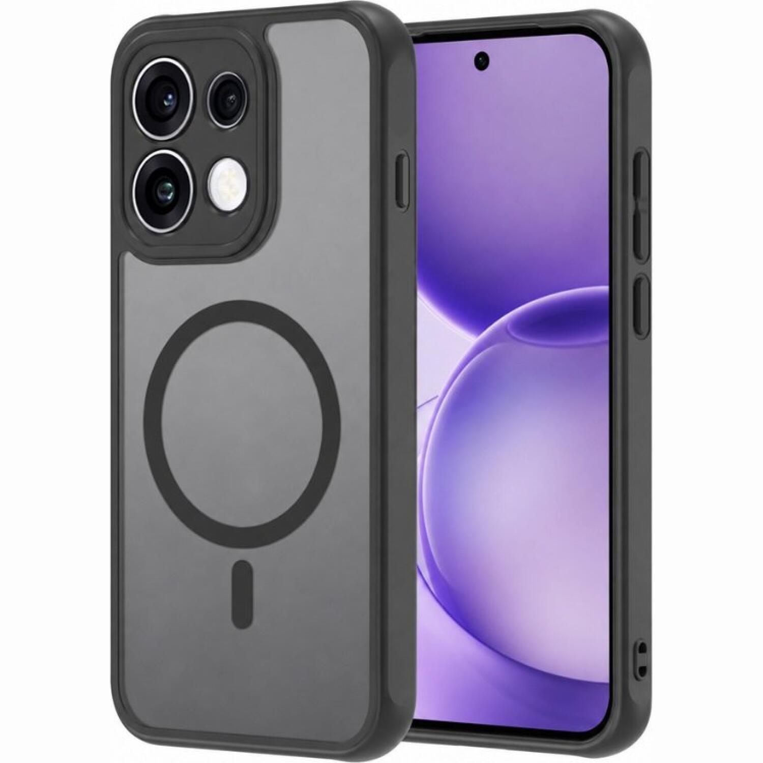 Θήκη Oppo Reno16 F / 16 FS Techsuit HaloFrost II MagSafe Σκληρή Ημιδιάφανη με MagSafe Black