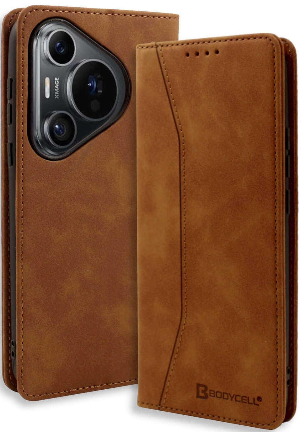 Θήκη Πορτοφόλι - Huawei Pura 70 - Bodycell Book Case - Brown
