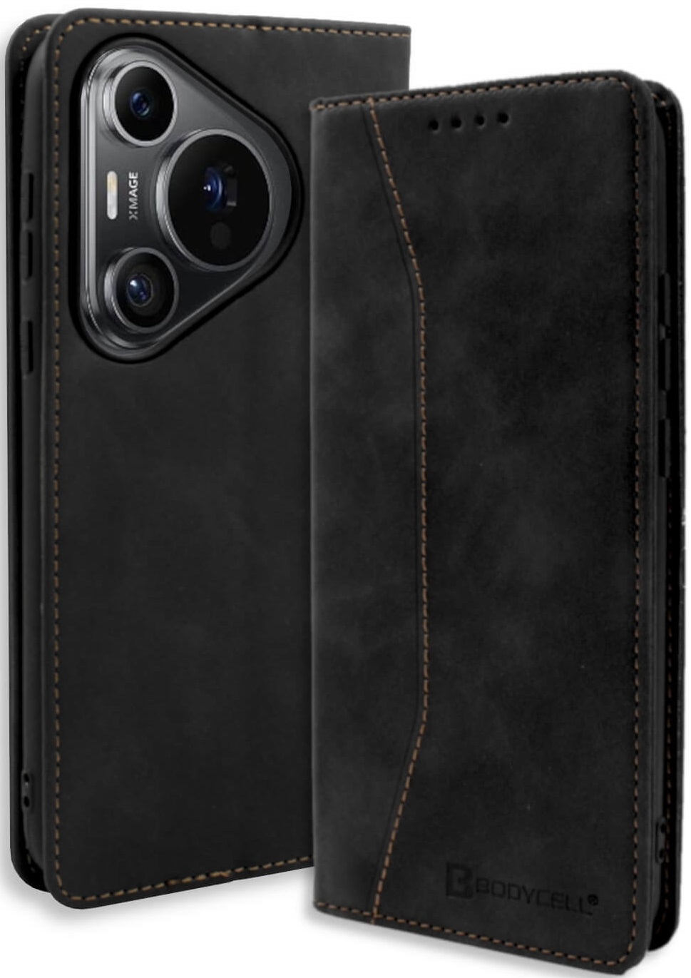 Θήκη Πορτοφόλι - Huawei Pura 70 Pro / Pura 70 Pro Plus - Bodycell Book Case - Black