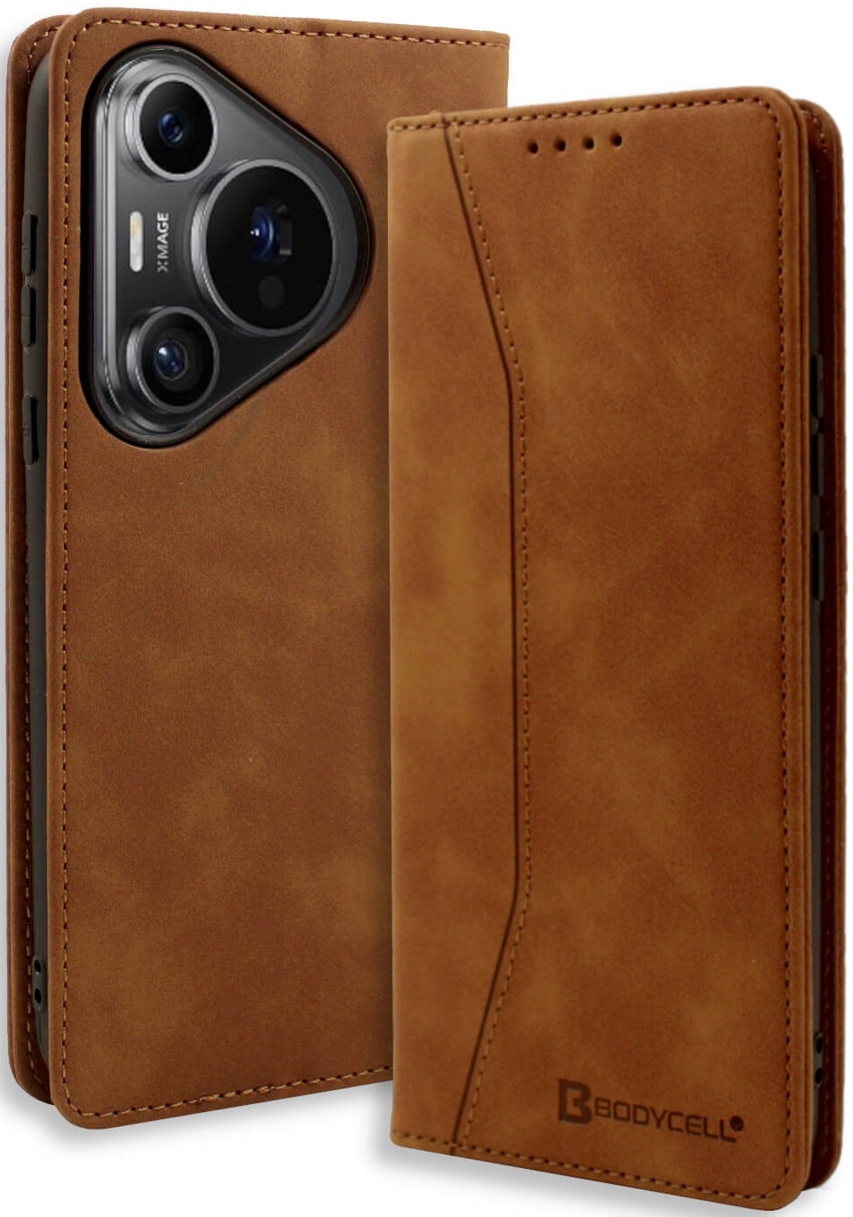 Θήκη Πορτοφόλι - Huawei Pura 70 Pro / Pura 70 Pro Plus - Bodycell Book Case - Brown