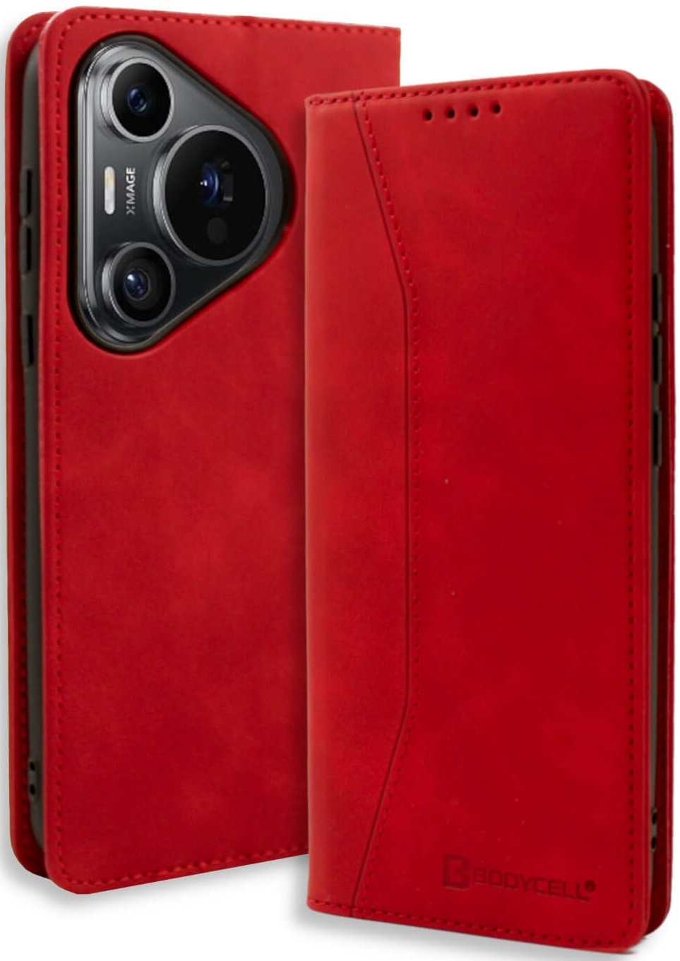 Θήκη Πορτοφόλι - Huawei Pura 70 Pro / Pura 70 Pro Plus - Bodycell Book Case - Red