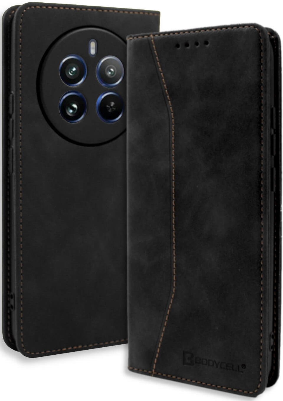 Θήκη Πορτοφόλι - Realme 12 Pro / 12 Pro Plus - Bodycell Book Case - Black