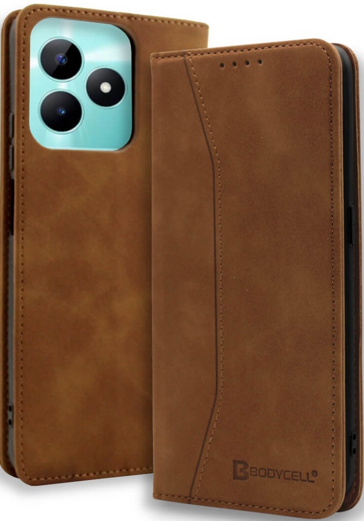 Θήκη Πορτοφόλι - Realme C51 - Bodycell Book Case - Brown