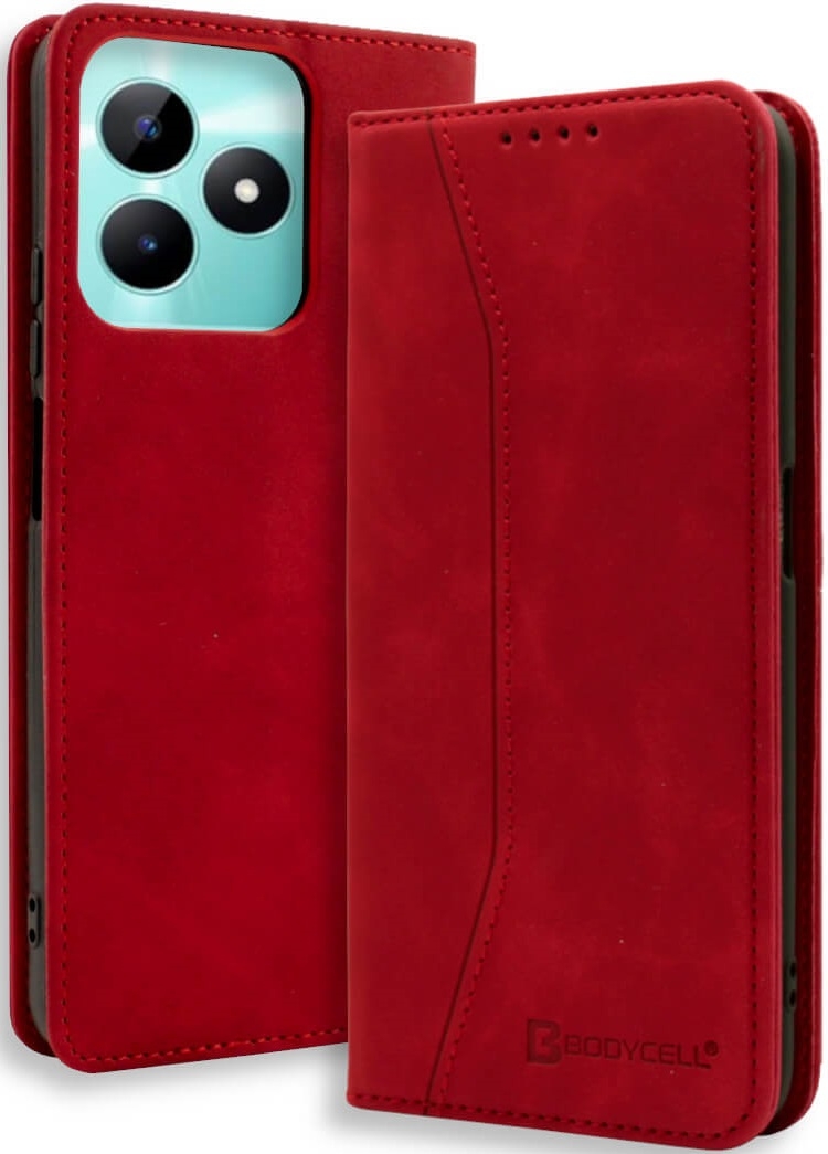 Θήκη Πορτοφόλι - Realme C51 - Bodycell Book Case - Red