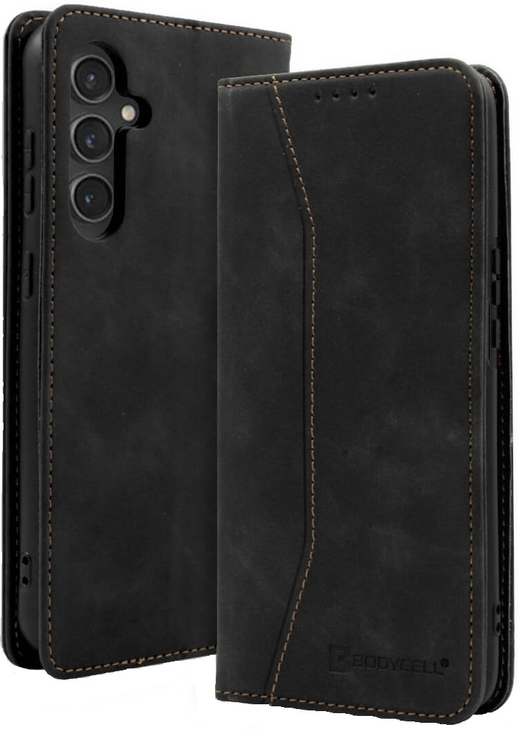 Θήκη Πορτοφόλι - Samsung Galaxy A55 - Bodycell Book Case - Black (5206015074851)
