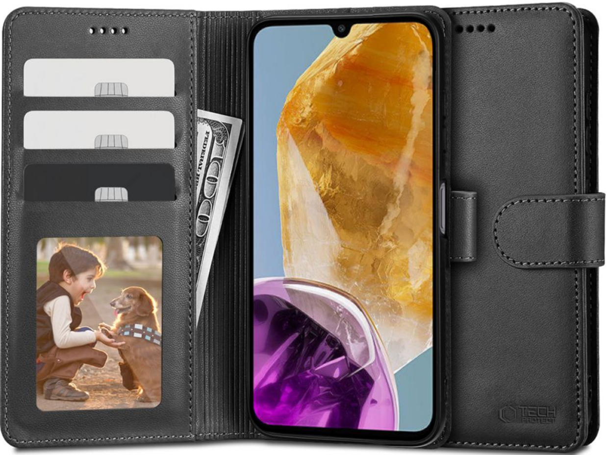 Θήκη Πορτοφόλι Samsung Galaxy M15 - Tech-Protect Wallet - Black
