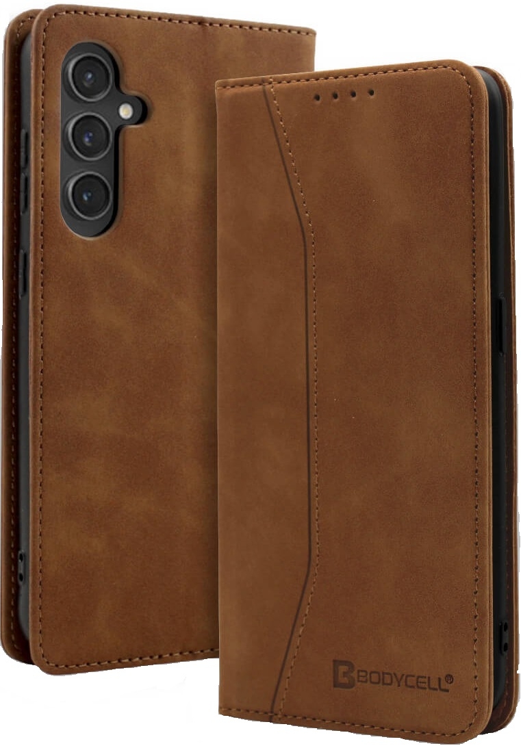 Θήκη Πορτοφόλι - Samsung Galaxy S24 - Bodycell Book Case - Brown