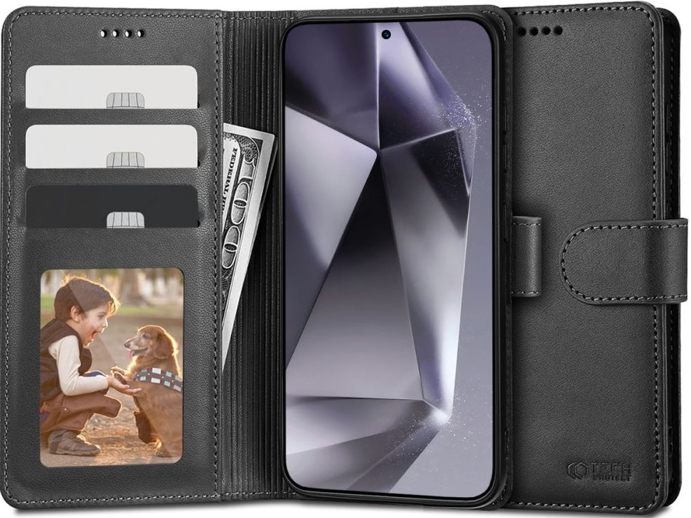 Θήκη Πορτοφόλι Samsung Galaxy S24 - Tech-Protect Wallet - Black