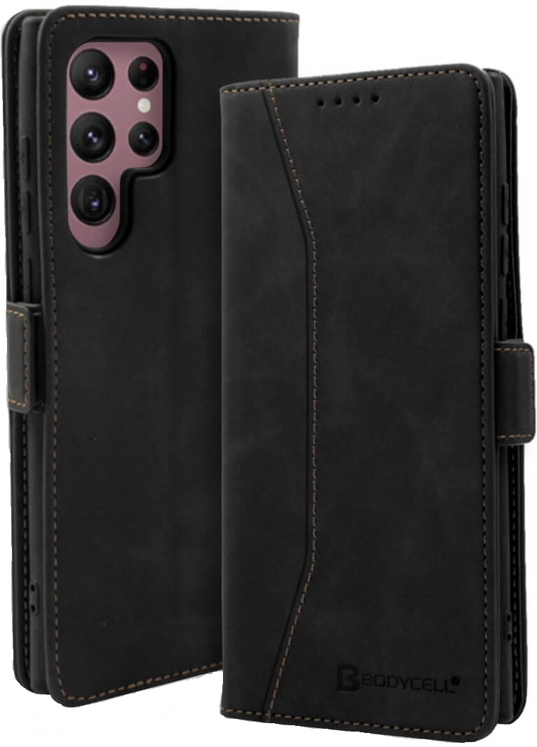 Θήκη Πορτοφόλι - Samsung Galaxy S24 Ultra - Bodycell Book Case - Black (5206015073557)