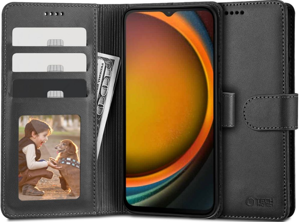 Θήκη Πορτοφόλι Samsung Galaxy Xcover7 - Tech-Protect Wallet - Black