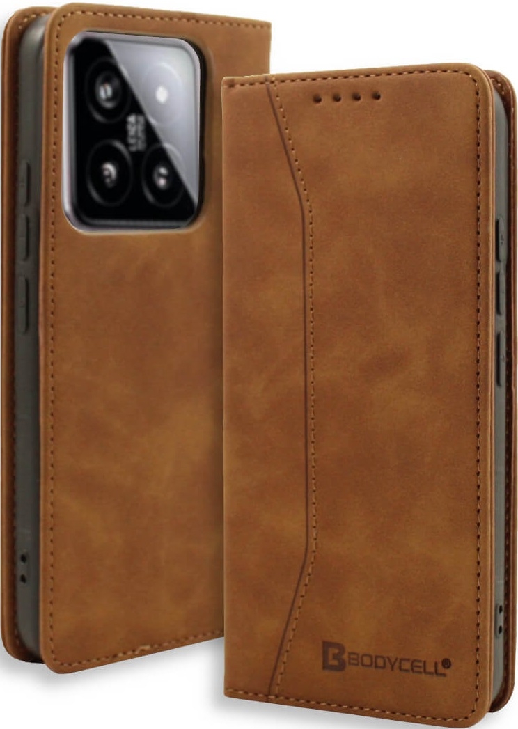 Θήκη Πορτοφόλι - Xiaomi 14 - Bodycell Book Case - Brown