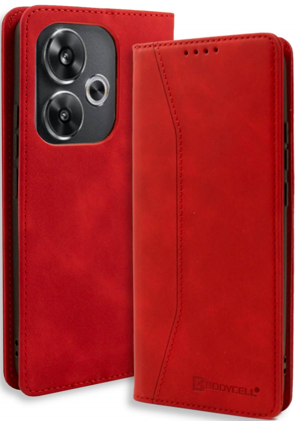 Θήκη Πορτοφόλι - Xiaomi Poco F6 - Bodycell Book Case - Red