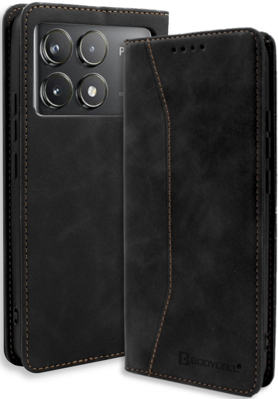 Θήκη Πορτοφόλι - Xiaomi Poco X6 Pro - Bodycell Book Case - Black (5206015074943)