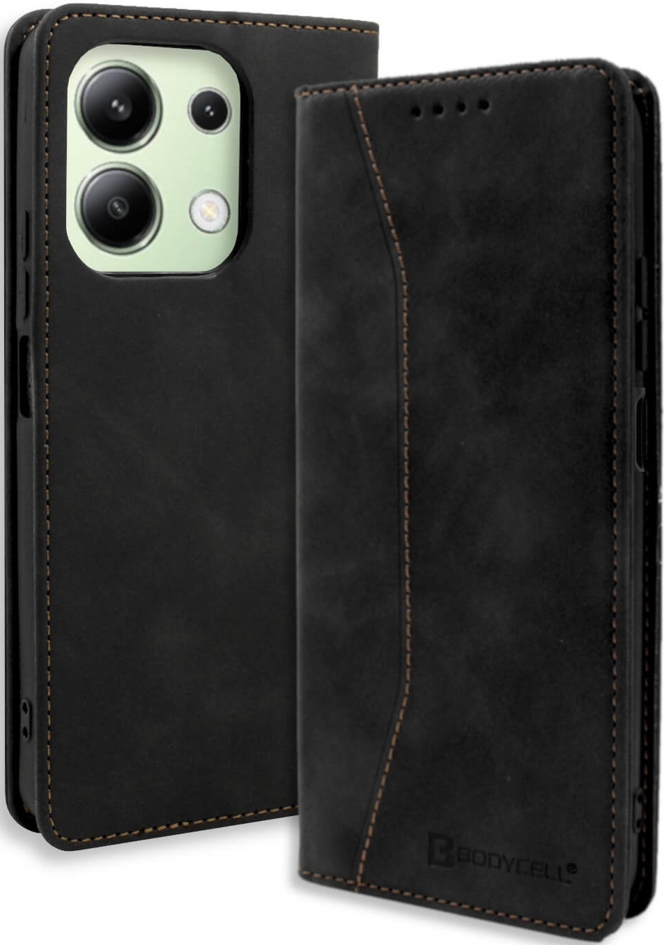 Θήκη Πορτοφόλι - Xiaomi Redmi Note 13 4G - Bodycell Book Case - Black (5206015074882)